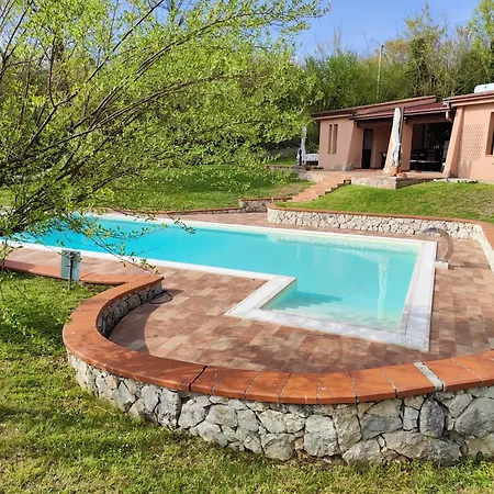 Abete Azzurro Con Piscina 度假居 Casalvieri